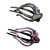 Yusier 2PCS Heart-Shaped Rhinestone Hair Clips - Duckbill Ponytail Barrettes with Decorative Design (Plum Blossom-C)