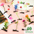 Sprout Clips Mixed Style Plant Hairpins Little Grass Sprouts Rave Clips 50 Pcs Mushroom Clip on Sprout Gift for Women Girls Kids School