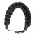 Gledola Thick Shaggy fluffy Wide 2 Strands Synthetic Hair Braided Headband Chunky Plaited Braids Elastic Stretch Hairpiece for Women Girl Kinky Strai