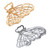 Large Metal Hair Claw Clips, Butterfly Barrette, Non-slip Hollow Jaw Clamp Clips, Hairpins for Women and Girls (Gold, Silver)