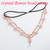 Unsutuo Hair Jewelry Head Chain Wedding Bohemian Floral Headband Elastic for Women(Rose Gold)