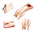 Chinco 24 Pcs Double Grip Hair Clips Metal Snap Clips Women Barrettes for Hair Making, Salon Supplies(Rose Gold,2 Inch)