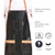 PERFEHAIR Durable Barber Apron for Hair Stylists - Waterproof & Soft, with 3 Useful Pockets - Perfect for Salon, Cosmetology, and Dog Grooming, Both