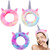 Chuangdi 3 Pieces Unicorn Headbands Unicorn Makeup Headband Spa Headband Cute Shower Hairband Gifts for Women Girls Washing Face, Makeup, Sports, Yog