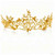 Yean Gold Crown Tiara Fairy Queen Crowns Greek Goddess Headpiece for Women (Gold)