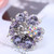 Ruihfas 4Pcs Fantastic Women Girls Crystal Bangs Clips Bridal Wedding Mini Hair Claw Clip Hair Pin 1.18×0.98 inch