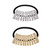 Xiwstar 2pcs Elastic Hair Bands Silver/Gold Rhinestone Crystal Hair Scrunchies Ropes Ponytail Holder Hair Ties Accessories for Women Girls