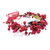 STHEJFB Floral Headband (Christmas red fruit flower, Hand made item) - Hairband - Women's Products - Adjustable size - Polyester - Boho Style - Flowe