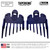 Taper King Clipper Guide Combs - Fool Proof Tapers & Fades at Home! Sapphire (#1/2 to #3) - Compatible with Wahl/Conair Clippers!