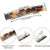 6 Pieces Tortoise Shell Hair Barrettes Medium French Snap Barrettes Automatic Hair Clips Tortoise Rectangle Clips for Women Accessories(Chic Patterns