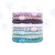 Purple and Blue Hair Ties for Thick Hair, Grab & Go Ponytail Holders, 8 Pack, Purple Daze, Thick No-Crease Bands with Strong Hold, Damage-Free Design