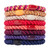 L. Erickson Colorful Hair Ties for Thick Hair, Grab & Go Ponytail Holders, 8 Pack, Morocco Jewel Tone, Thick No-Crease Bands with Strong Hold, Damage