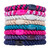 L. Erickson Colorful Hair Ties for Thick Hair, Grab & Go Ponytail Holders, 8 Pack, Berry, Thick No-Crease Bands with Strong Hold, Damage-Free Design,