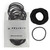 Heliums Thin Hair Elastics - Black - 2mm Ties for Thin Hair, 1.75 Inch, Medium Hold No Damage Ponytail Holders - 40 Count