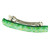 Glass Of Venice Murano Glass Venetian Reflections Hair Clip - Green Silver