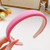 Chunky Padded Sponge Wide Headbands - Non-Slip Satin Hair Accessories for Women, Girls, Comfort Soft Pink HeadBand