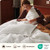 Bedsure Cotton Duvet Cover King - 100% Cotton Waffle Weave Coconut White Duvet Cover King Size, GentleSoft and Breathable Bedding Set for All Season
