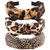 TOBATOBA Cute Fashion Leopard Print Headbands, 3Pcs Knotted Cheetah Print Hair Accessories for Women and Girls