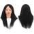 SHARONDS 18 Inch 100 percent Human Hair Brown Black Hairdresser Exercise Head Dummy Model with Long Hair Styling Exercise Head Model. (Black)