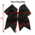 Kenz Laurenz 7" Jumbo Cheer Bow Big Hair Bows with Ponytail Holder Large Classic Accessories for Teens Women Girls Softball Cheerleader Sports Elasti