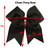 Kenz Laurenz 7" Jumbo Cheer Bow Big Hair Bows with Ponytail Holder Large Classic Accessories for Teens Women Girls Softball Cheerleader Sports Elasti