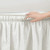 Lush Decor Ruched Ruffle Elastic Easy Wrap Around Bed Skirt Single Queen/King/Cal King Off White - Queen Bed Skirt - Dust Ruffle - Cream Bedskirts