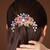 Sankuwen Flower Rhinestones Hair Combs Accessories,Perfect Mother's Day Gifts,Birthday Gifts,Wedding Gifts?Multicolor?