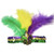 Patiky Mardi Gras Feather Headband Sequins Glitter Hair Band for Adult Women Men Mardi Gras Hair Band Halloween Costume Hair Accessories TSFD14 (Purp