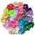 QandSweet 32 Pcs Girls Hair Clips Safety Clip Rhinestone Flower Barrettes for Toddler Girl Teens and Womens