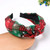 Teensery 2 Pcs Christmas Knotted Headband Snowflake Plaid Hair Hoop Hairband Headwear Hair Accessories for Women and Girls