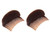 2PCS Hair Clip with Sponge Base Inserts, Bump It Up Pads, Bun Maker, Styling Accessories, Charming Comb Braid Tool (Brown)