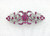 Faship Gorgeous Fuchsia Crystal Floral Hair Barrette