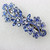 Faship Gorgeous Blue Crystal Flower Hair Barrette Clip