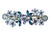 Faship Gorgeous Navy Blue Rhinestone Crystal Floral Hair Barrette Clip
