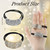 Juinte 2 Pcs Women's Hair Bands Elastic Rhinestone Hair Ties Hairties Scrunchies Gold Silver Diamond Ponytail Holder Accessories for Women
