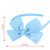 Midi Ribbon Fashion Baby Blue Headband with Big Bow for Girls, Toddlers - Grosgrain Ribbon Hair Hoop for Party, Cosplay, Costume