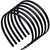 WILLBOND 6 Pieces Plastic Plain Headbands Teeth Comb Headbands Skinny DIY Hair Bands for Women Girls (Rubber Black, 8 mm)