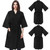 Syhood 2 Pieces Salon Robes Smock for Clients Waterproof Hairdressing Gown Salon Cape