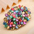 Aimimier Flower Crystal Hair Clips Decorative Rhinestone Spring Clip Hair Pins Hairpiece Bridal Hair Accessories for Women (Colorful)