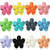 12-Piece Flower Claw Clips - Large Jaw Clips for Women & Girls - Thick & Thin Hair - 12 Colors - Matte, Non-Slip, Strong Hold