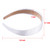 SIQUK 18 Pieces Satin Headbands 1 Inch Plain Headbands White Ribbon Headband Non-slip Satin Hard Headband for Women and Girls