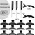 39 Pcs Butterfly Hair Clips Set with Non-slip Grip - Alligator Croc Clips, 3 Rat Tail Combs for Sectioning and Styling Hair Salon Tool for Girls