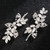 Waydress 4 Pcs Rhinestone Hair Clip Wedding Bridal Hair Barrette Decorative Leaf Crystal Side Hairpin Accessories for Women(Rhinestone Style,Silver)