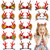 12 Pairs Reindeer Hair Clips, Deer Horn Barrettes for Women & Girls - Christmas Hair Accessories