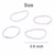 3200 Pcs Elastic Rubber Bands Small Hair Ties Hair Rubber Mini Hair Bands Hair Elastics Tiny Soft Holder Ponytails for Girls (Clear)