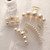 Hair Clips for Women, Large Pearl Hair Claw Clip Set Strong Hold No Slip, Banana Jaw Clip Barrettes, Hair Accessories Birthday Wedding Valentine's Da
