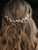 JEAIRTS Wedding Hair Vine Silver Pearl Bridal Hair Pieces Sparkle Rhinestone Prom Accessories for Brides
