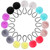 WILLBOND 16 Pieces Pom Pom Hair Ties Elastic Hair Band Fur Ball Scrunchy Fluffy Ponytail Holders for Women Hair Accessories (Color Set 2)