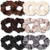 IVARYSS Scrunchies for Sleep, Premium Satin Soft Than Silk, Cute Bands Ties for Women, Girls - Curly, Thin & Thick Hair Styling, 12 Pack, Neutral Col
