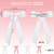 vivinin 4pcs Solid Silky Satin Hair Accessories: Bows with Long Tails, Daily Wear Clips for Women and Girls, White and Black Gifts